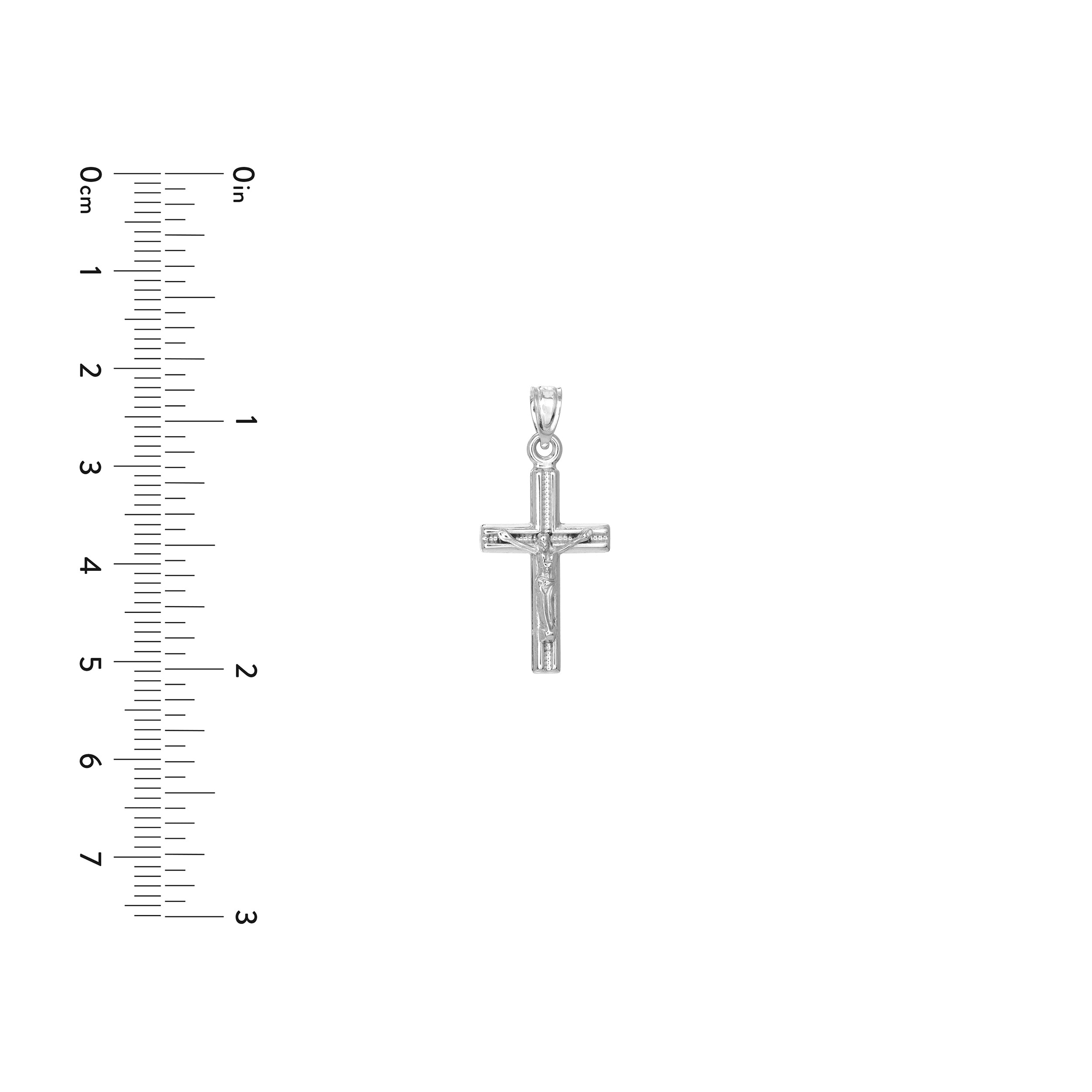 Textured Crucifix Pendant