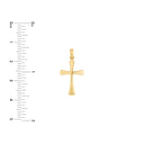 Flare-edged Cross Pendant