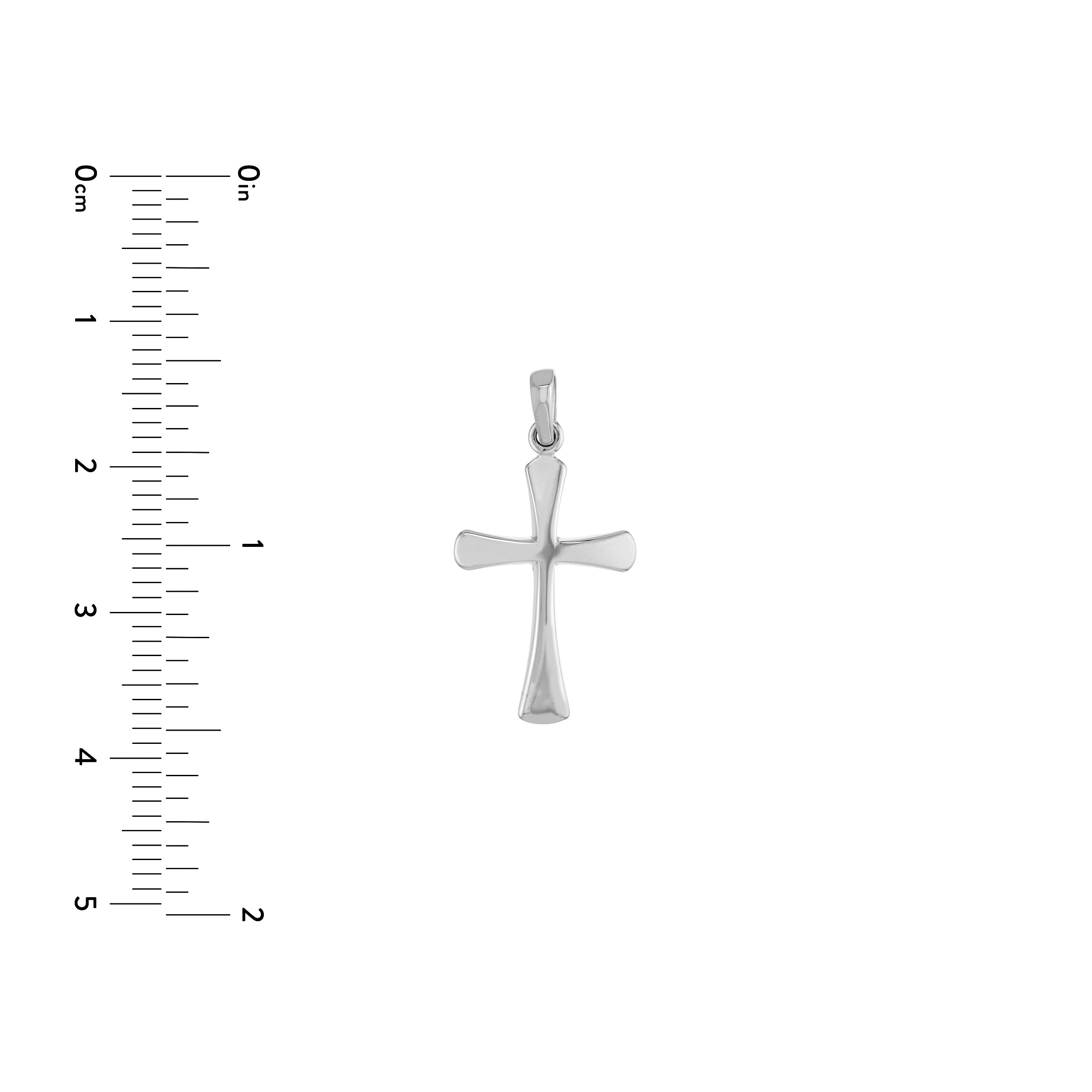 Flare-edged Cross Pendant
