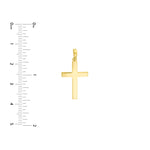 Straight-Edged Polished Cross Pendant