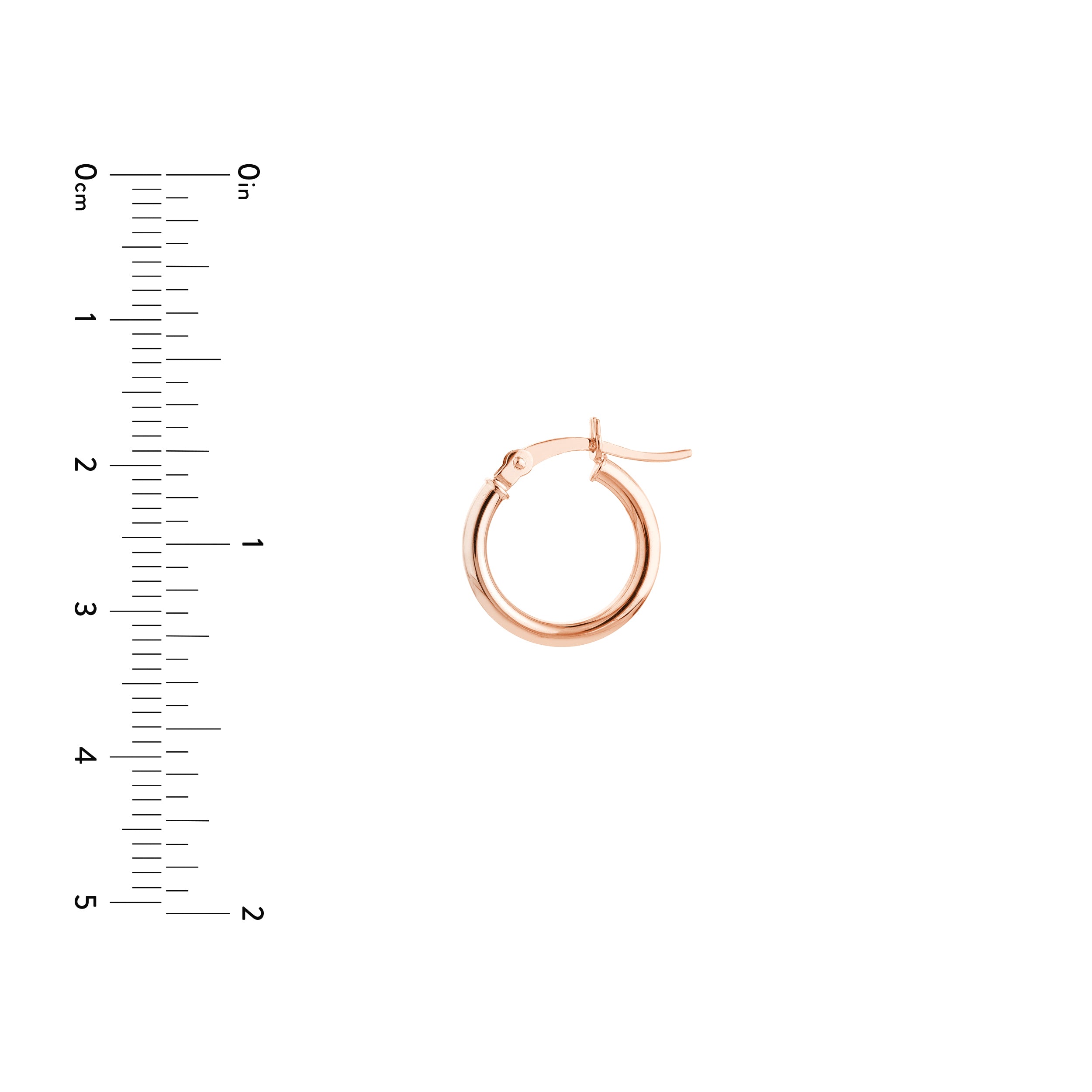 2mm x 15mm Polished Hoop Earrings