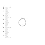 2mm x 20mm Polished Hoop Earrings