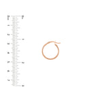 2mm x 20mm Polished Hoop Earrings