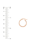 2mm x 20mm Polished Hoop Earrings