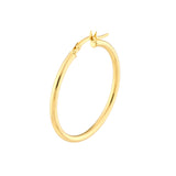 2mm x 30mm Polished Hoop Earrings
