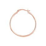 2mm x 30mm Polished Hoop Earrings