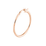 2mm x 30mm Polished Hoop Earrings