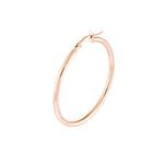2mm x 35mm Polished Hoop Earrings