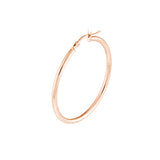 2mm x 35mm Polished Hoop Earrings