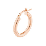 3mm x 20mm Polished Hoop Earrings
