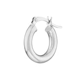 3mm x 15mm Polished Hoop Earrings