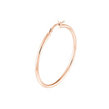 2mm x 40mm Polished Hoop Earrings