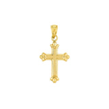 Small Fleur Cross Pendant
