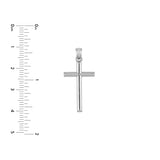 Small Polished Cross Pendant