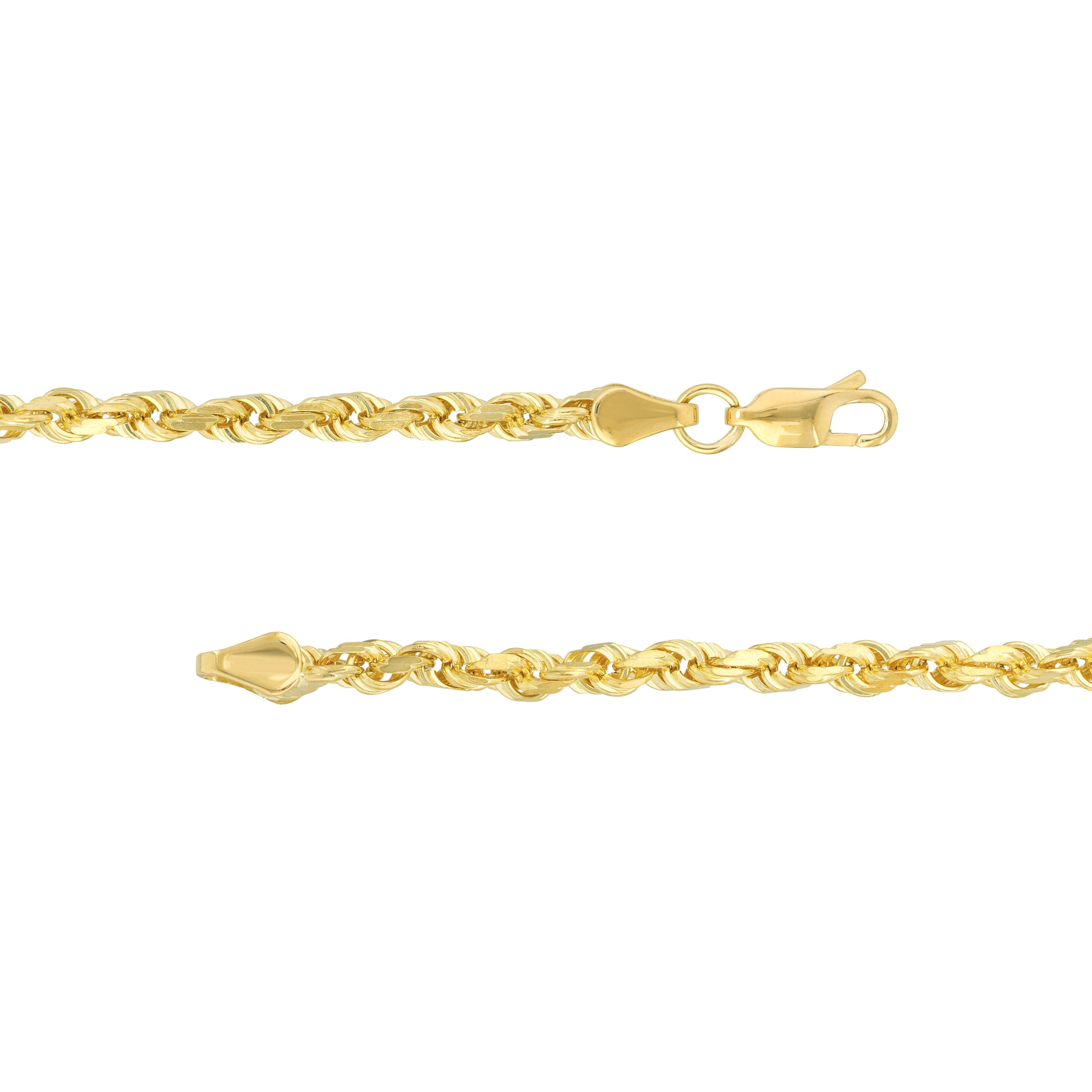 3.8mm D/C Rope Chain with Lobster Lock