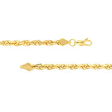 4.4mm D/C Rope Chain with Lobster Lock