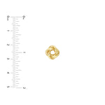Love Knot Stud Earrings on Post Back