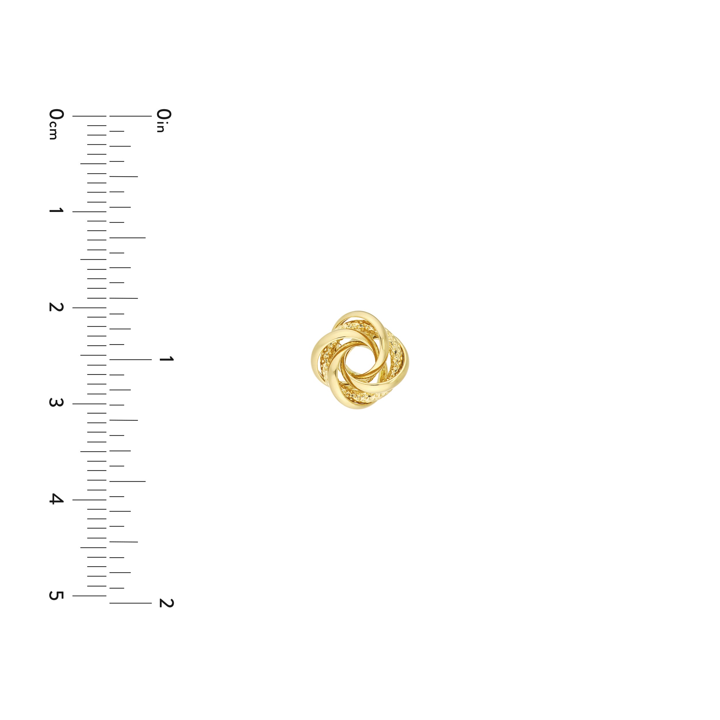 Love Knot Stud Earrings on Post Back