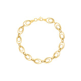Graduated Double Oval Link Bracelet