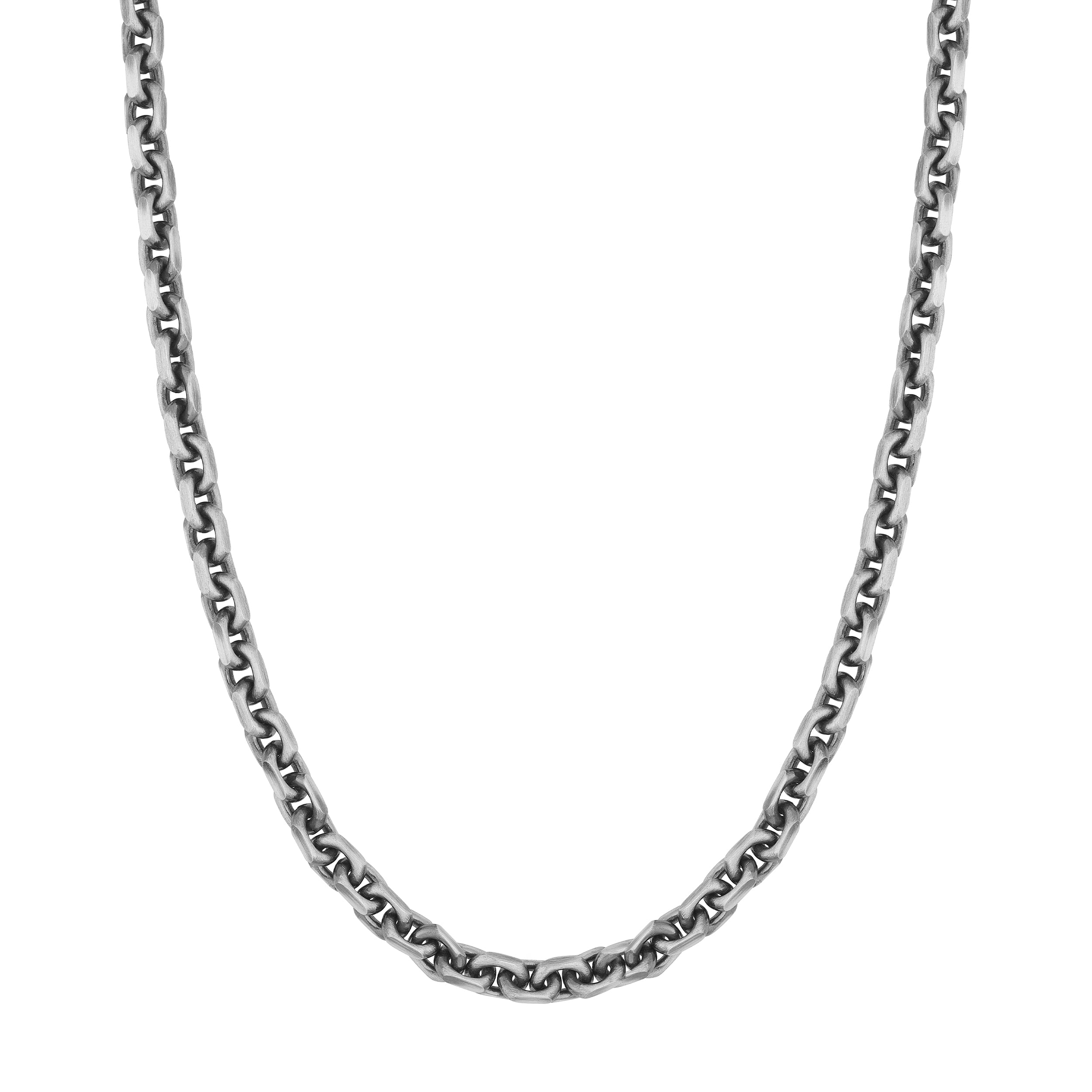 Sterling Silver 6.30mm D/C Cable Link Chain