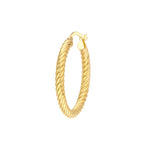 Twisted Rope Hoop Earrings