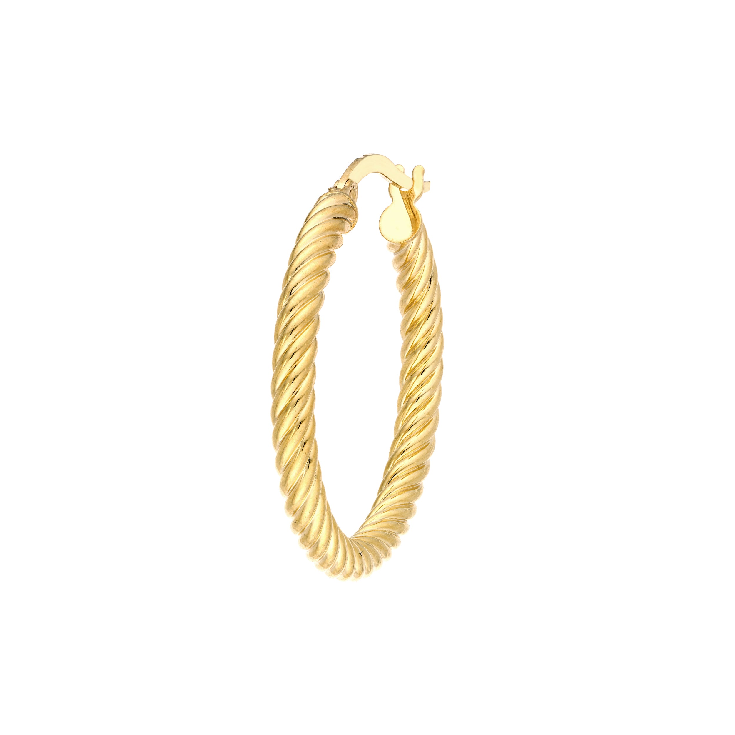 Twisted Rope Hoop Earrings