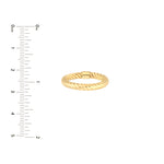 Twisted Rope Tube Ring