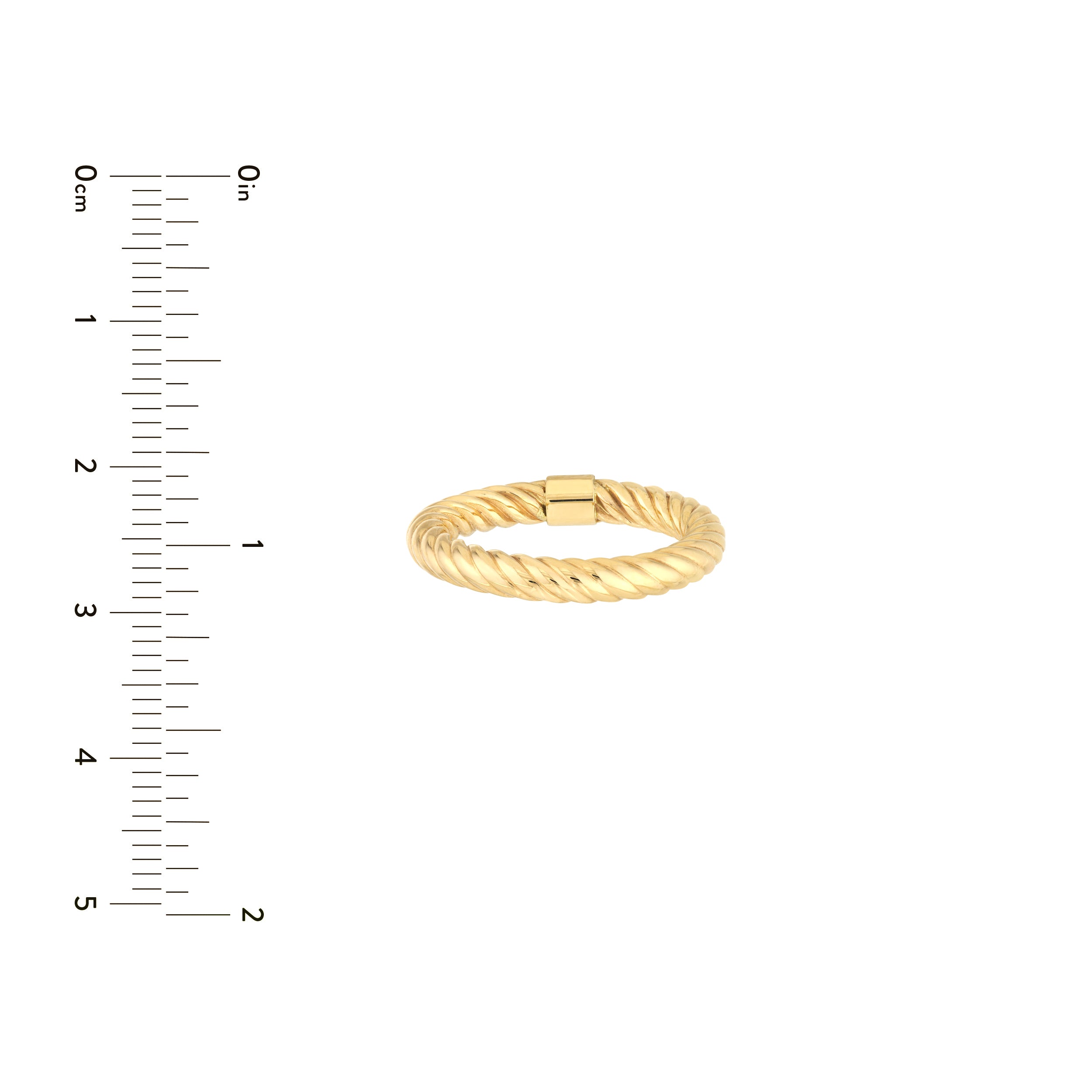 Twisted Rope Tube Ring