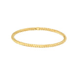 Slip-On Twisted Rope Tube Bangle