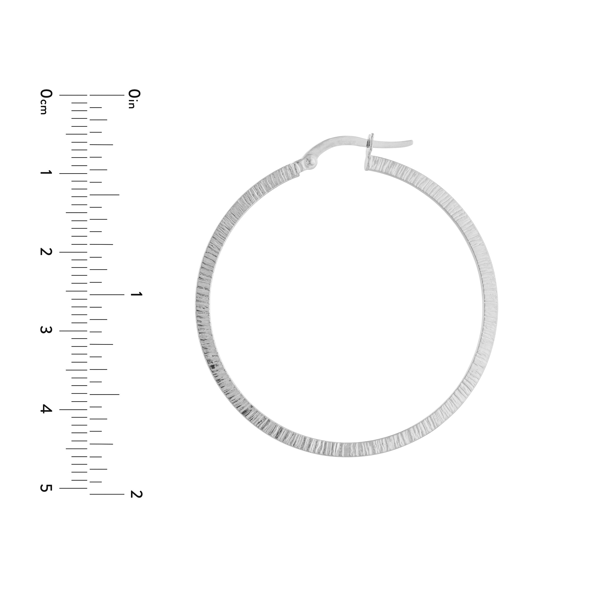 Texture Hoop Earrings