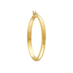 3x35 Half Round D/C Florentine Hoop Earrings