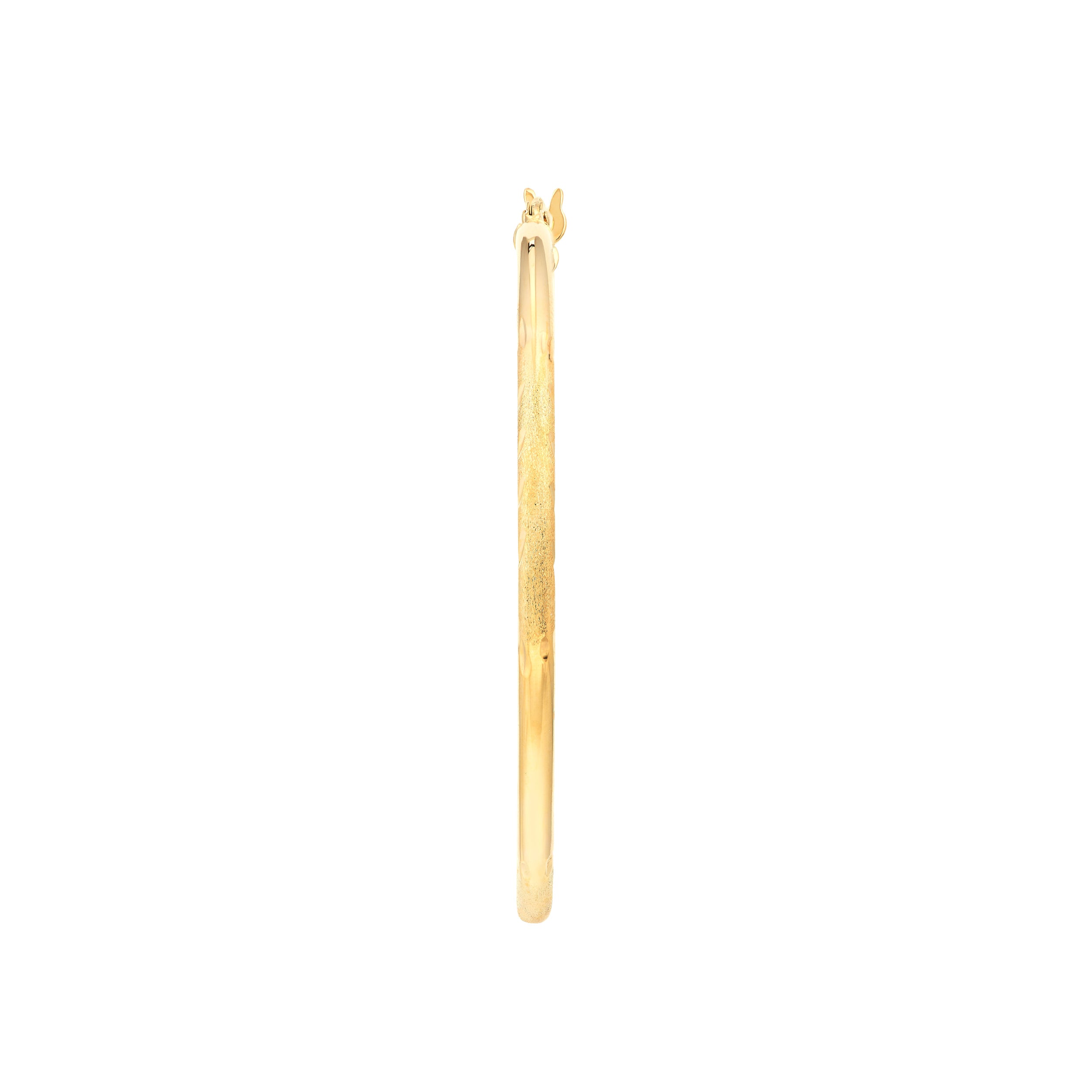2 X 40mm DC Florentine Hoop Earrings
