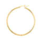 2 X 40mm DC Florentine Hoop Earrings