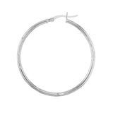 2 X 40mm DC Florentine Hoop Earrings