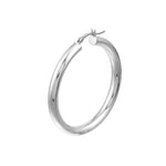 40mm x 4mm Polished Hoop Earrings