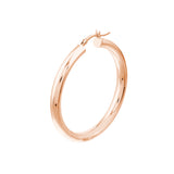 40mm x 4mm Polished Hoop Earrings
