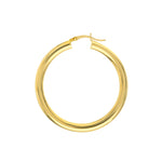 40mm x 4mm Polished Hoop Earrings