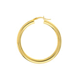 40mm x 4mm Polished Hoop Earrings
