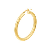 40mm x 4mm Polished Hoop Earrings