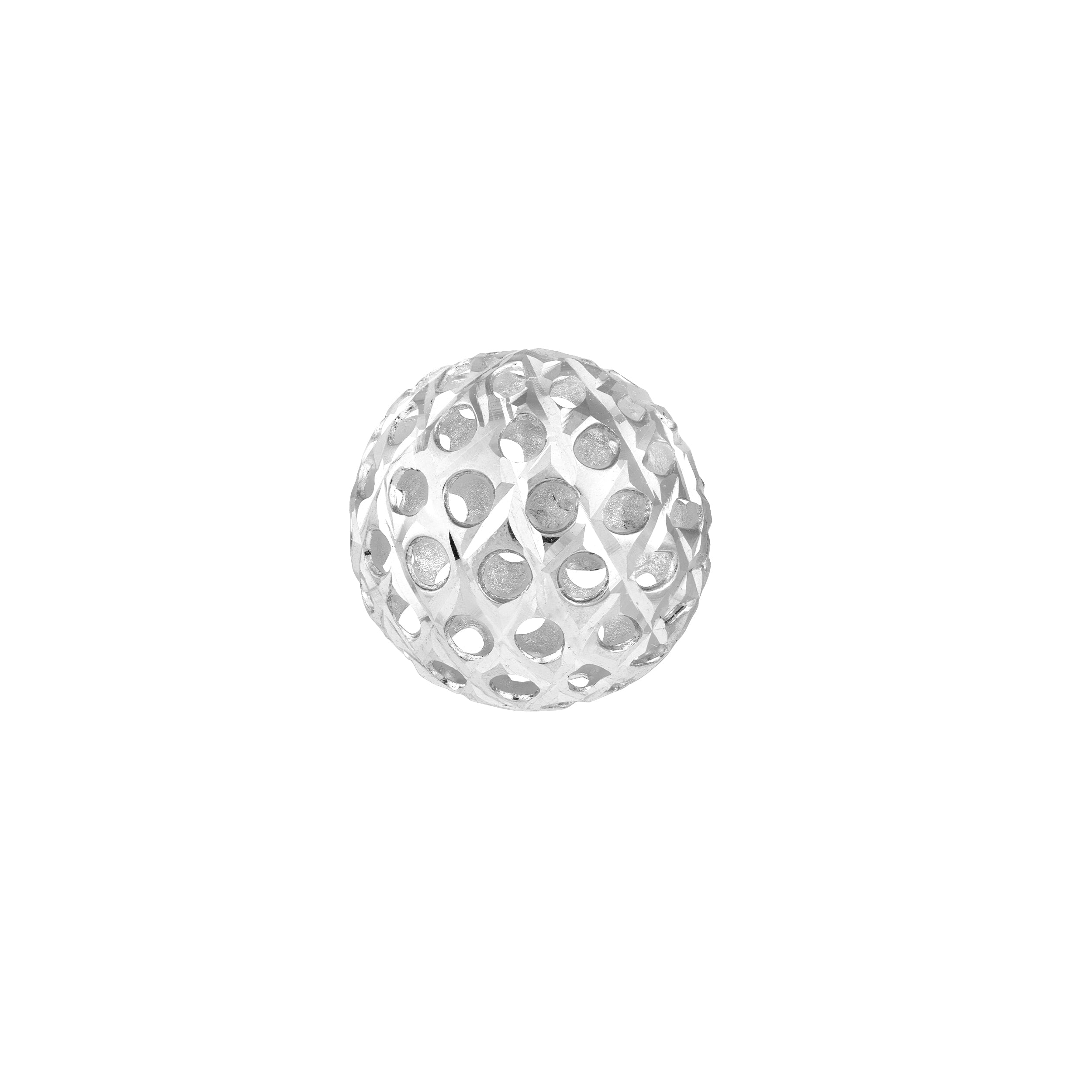 8mm Hollow Laser Ball Stud Earrings