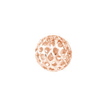 8mm Hollow Laser Ball Stud Earrings