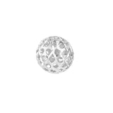 8mm Hollow Laser Ball Stud Earrings