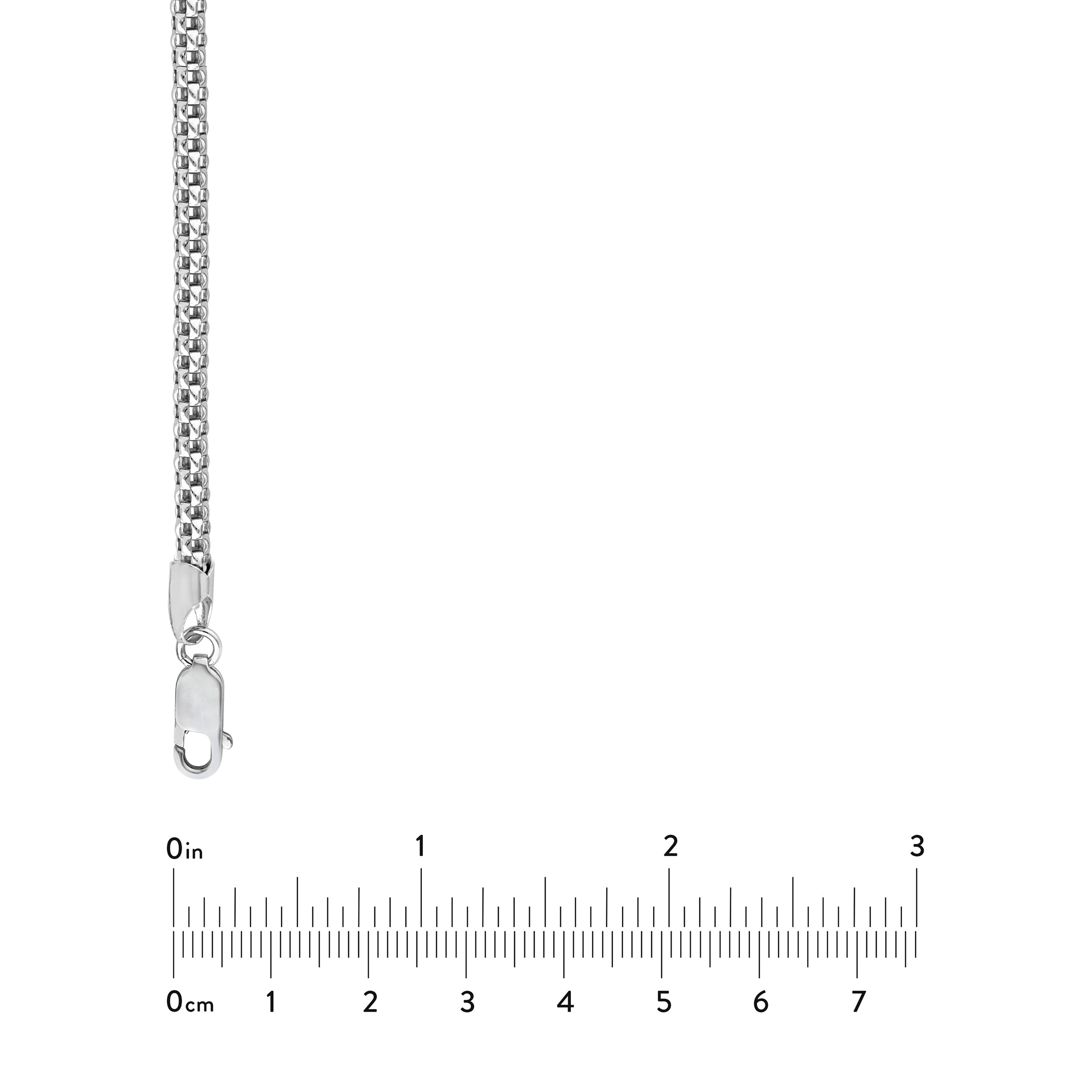 Sterling Silver 4mm Popcorn Chain with Lobster Lock
