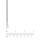 Sterling Silver 4mm Popcorn Chain with Lobster Lock
