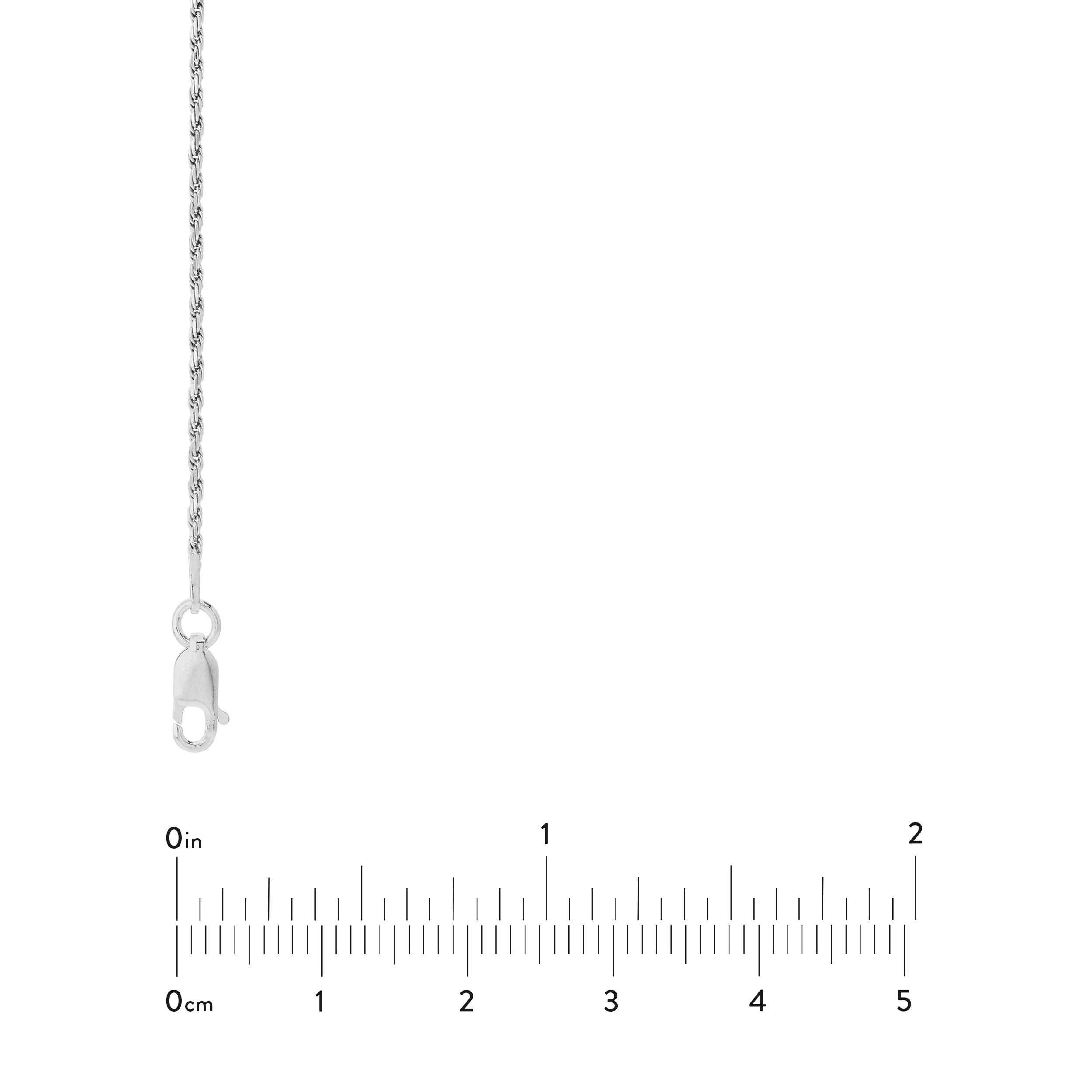 Sterling Silver 1.3mm D/C Rope Chain