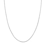 Sterling Silver 2.2mm D/C Rope Chain