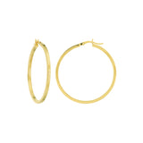 2 x 40mm Square Hoop Earrings
