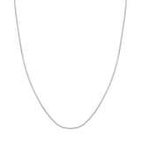 Sterling Silver 1.7mm Round Box Chain with Pear Lobster Lock