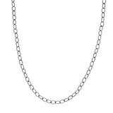 Sterling Silver 4.85mm Oxidized Twisted Oval Link PSL