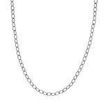 Sterling Silver 4.85mm Oxidized Twisted Oval Link PSL